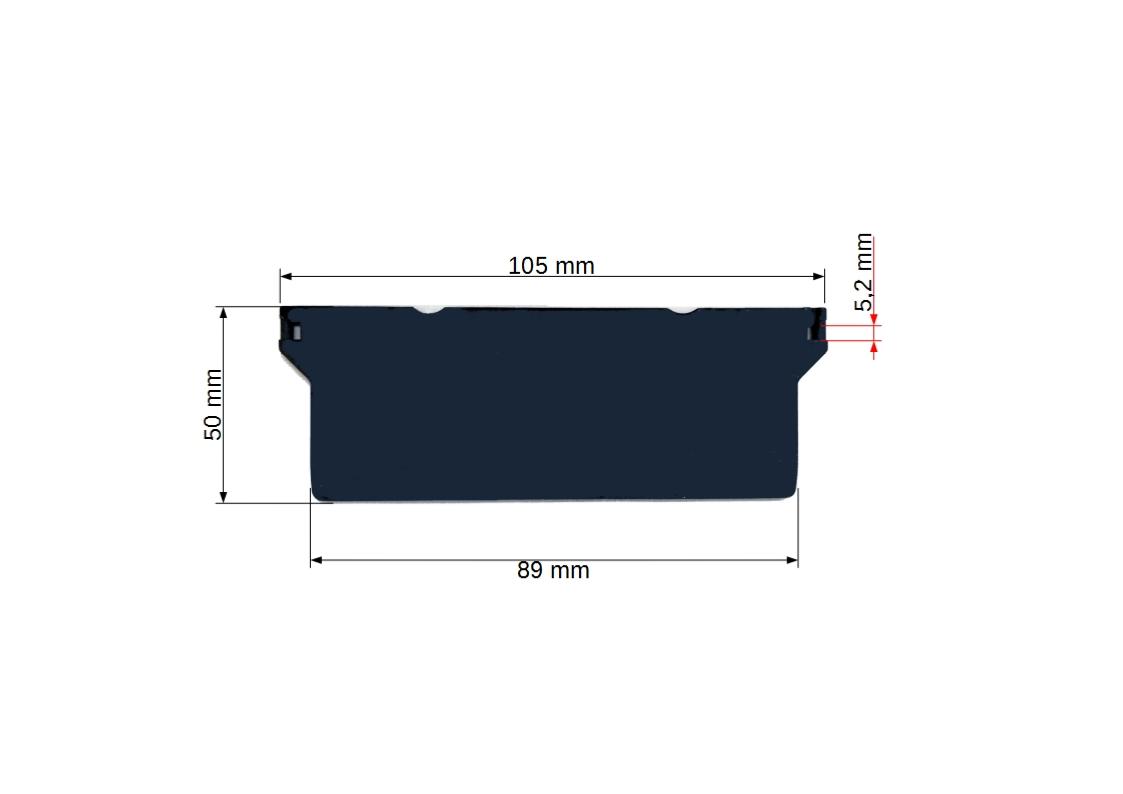 5 Plaques De Lestage Pour Store Californien 89 Mm - Remplacement Poids Lamelles Verticales