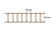 Echelle pour brise soleil orientable BSO C80