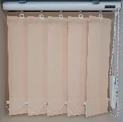 Store à bandes verticales 127 mm - Tissu Beige rosé