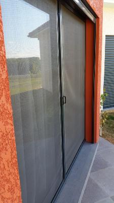 Moustiquaire porte fenetre enroulable baie vitree recoupable