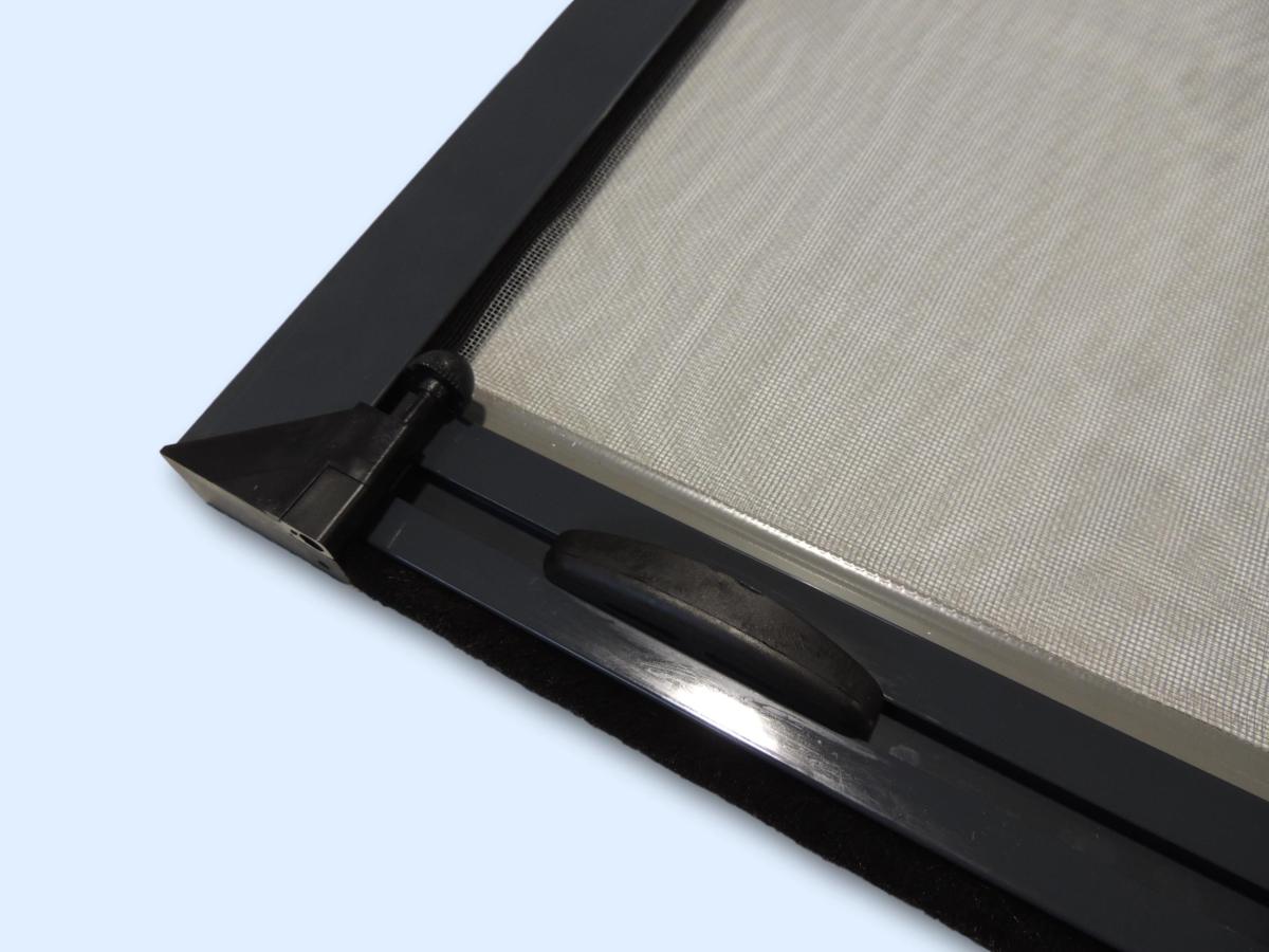 Store à Moustiquaire Rouleau Pour Fenêtre 80x170 Cm – Aluminium Gris, Réductible, Modèle FARNEED 3401
