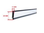 Lot de 4 Profils Aluminium pour moustiquaire fixe + Joint brosse + Jonc