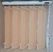 Store à bandes verticales 127 mm - Tissu Beige rosé