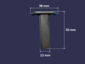 Embout de barre de charge pour moustiquaire enroulable