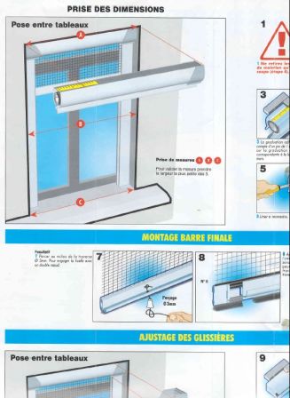 Notice de pose moustiquaire