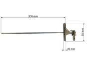 Sortie de caisson volet roulant avec renvoi à 45° entrée Ø10mm sortie hexagonale 6mm