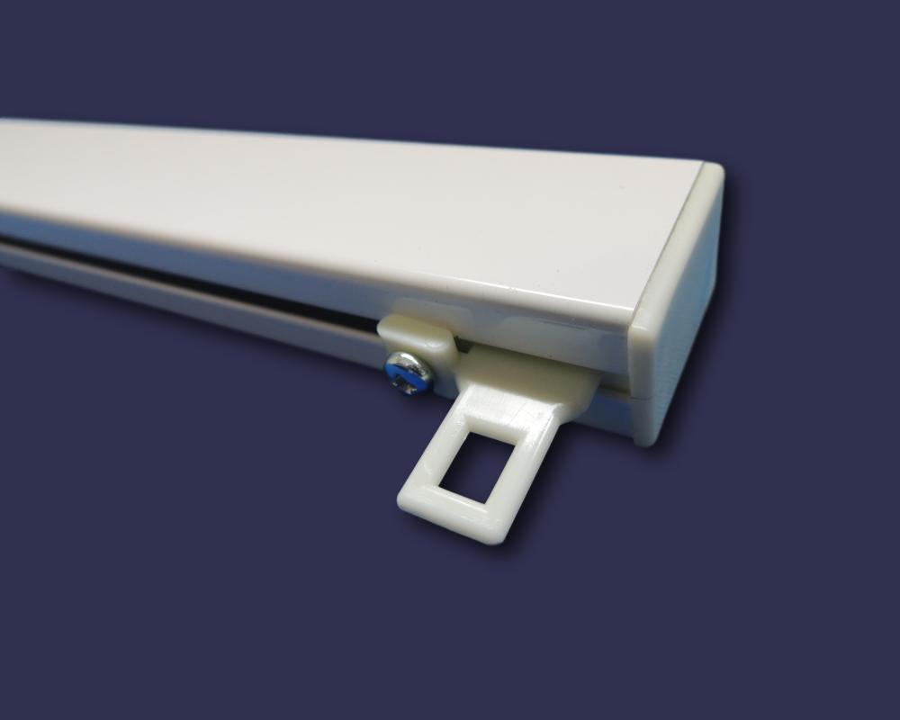Fixe Embout Avec Suspendeur Pour Tringle à Rideaux 24x16mm - Ivoire - Polyamide